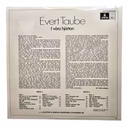 Evert Taube, I Våra Hjärtan, Vinyl LP NY