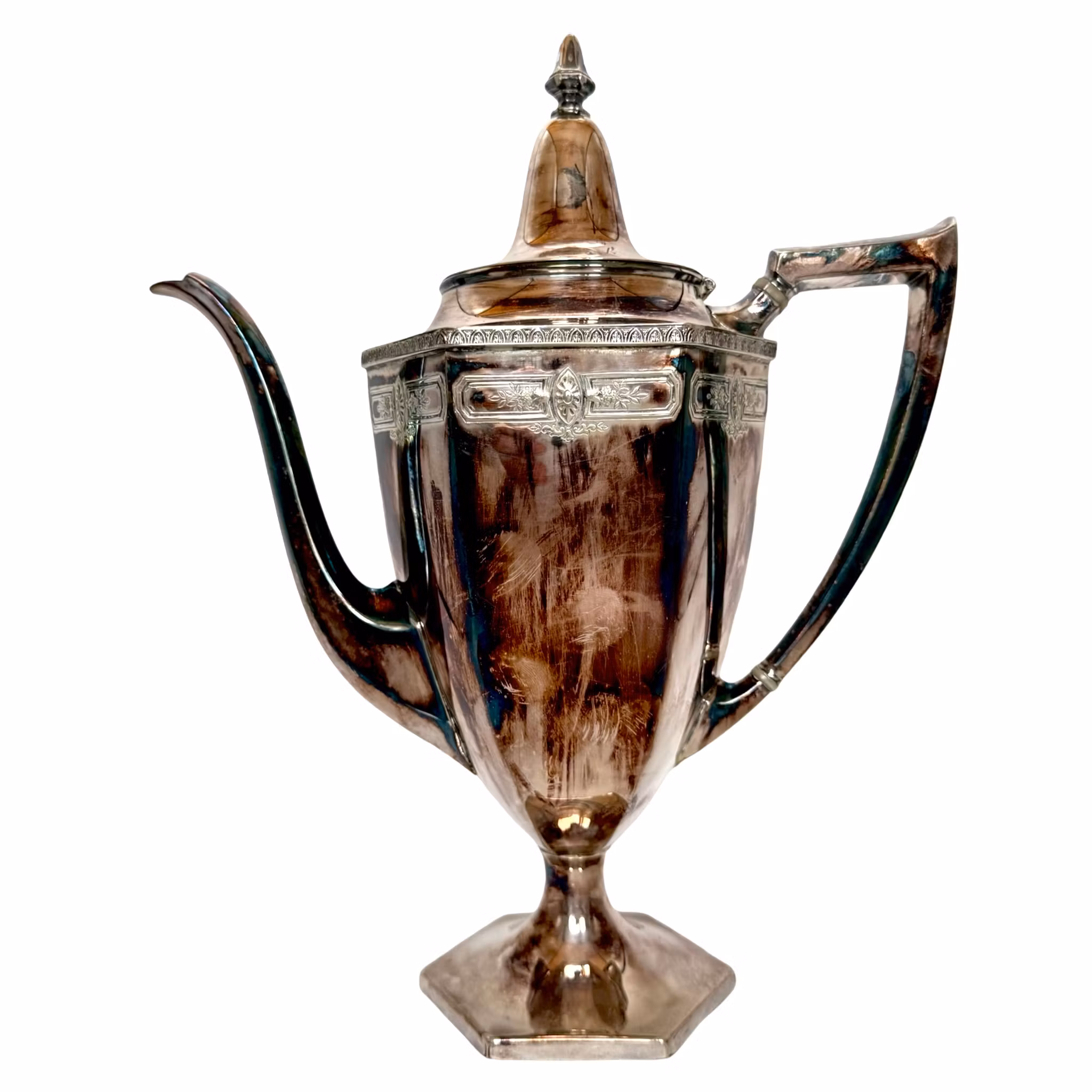 Meriden sp co International sc wiktoriański posrebrzany zestaw do herbaty