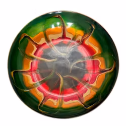 Vintage gresk håndlaget kobberemalje abstrakt