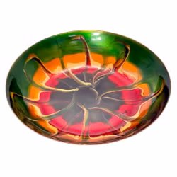 Vintage gresk håndlaget kobberemalje abstrakt