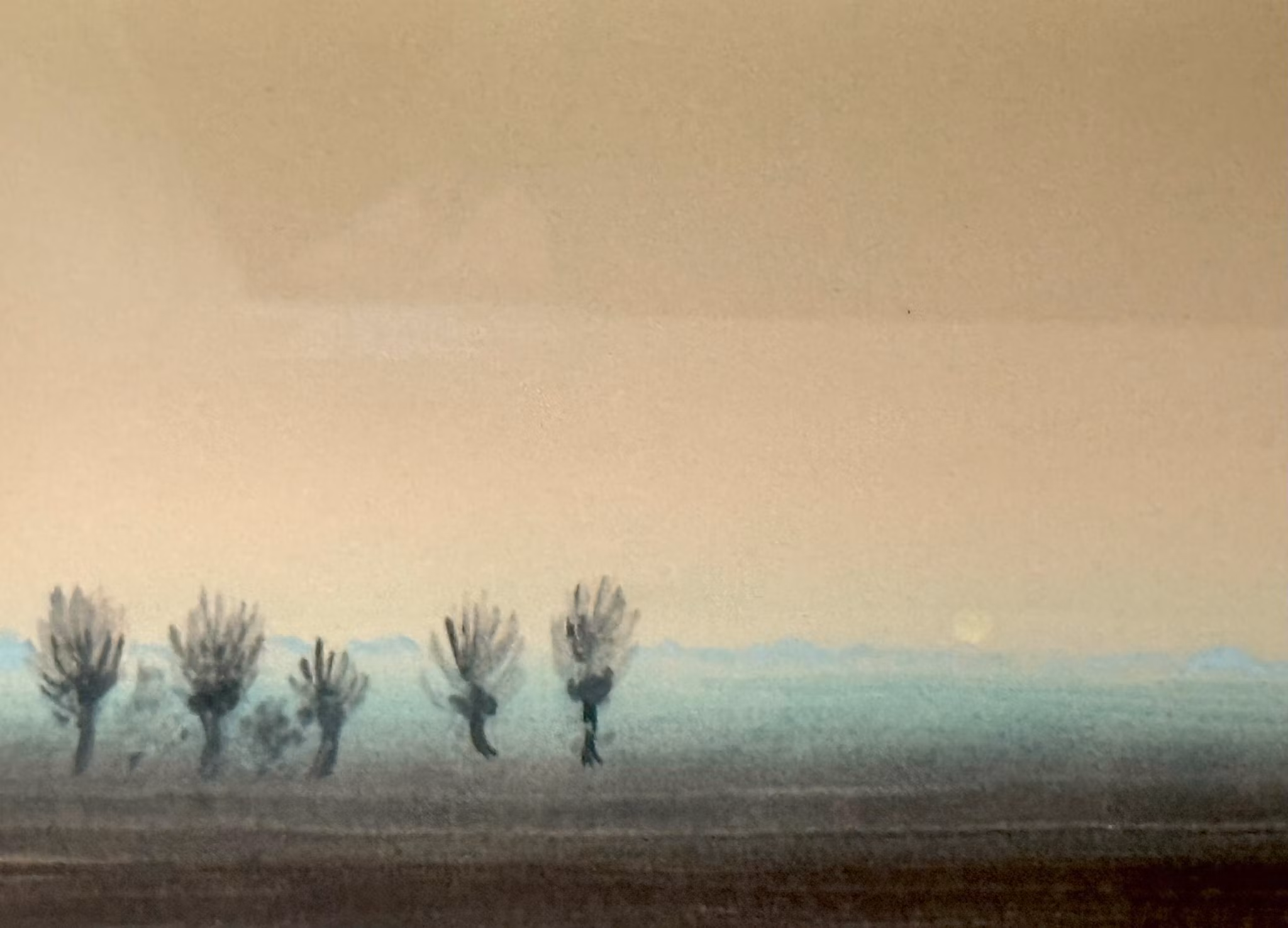 Unidentified artist, Watercolor painting, Signed