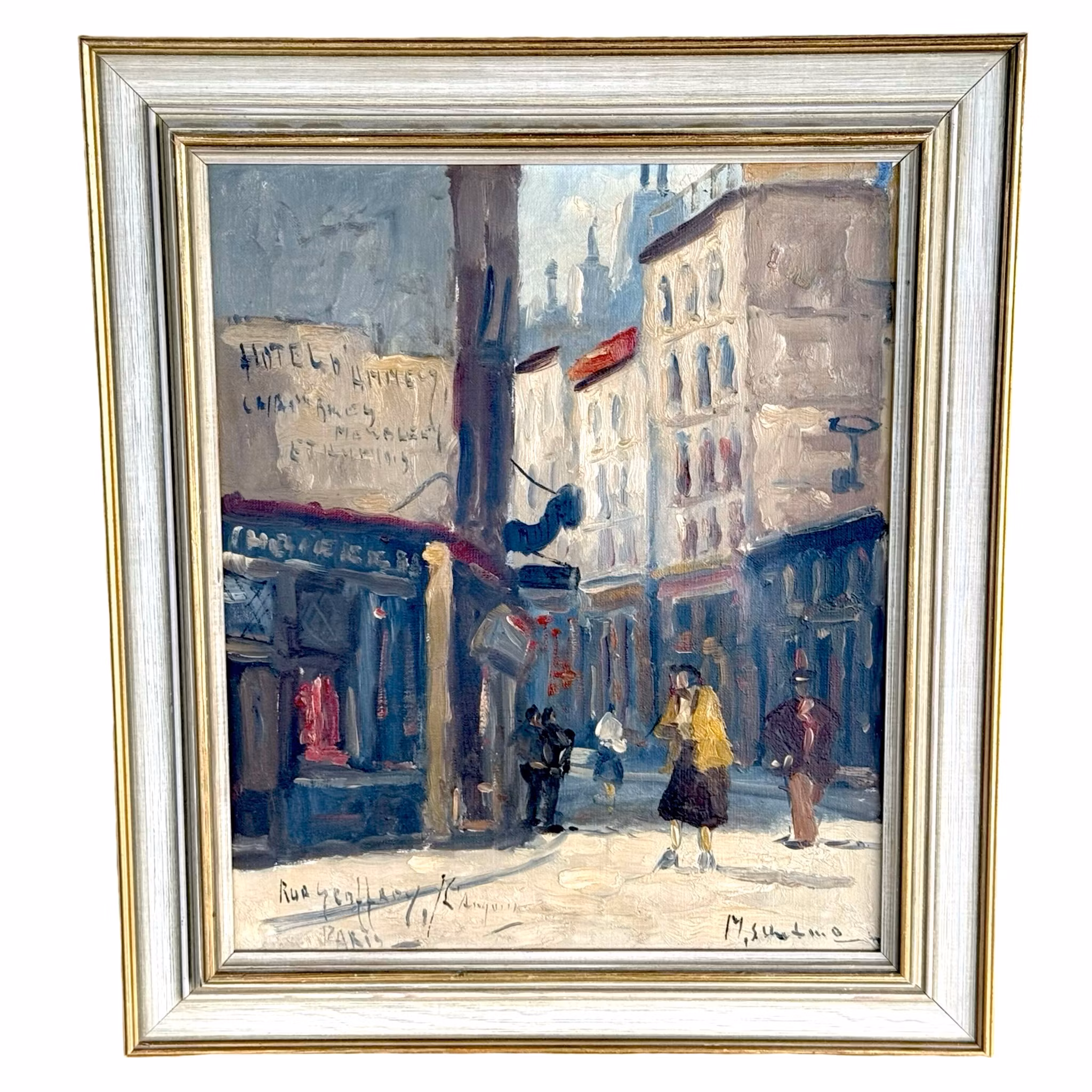 Michel Soutine (1941-1986). Paris motiv, Oljemålning på duk, signerad