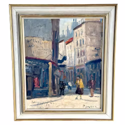 Michel Soutine (1941-1986). Paris motiv, Oljemålning på duk, signerad