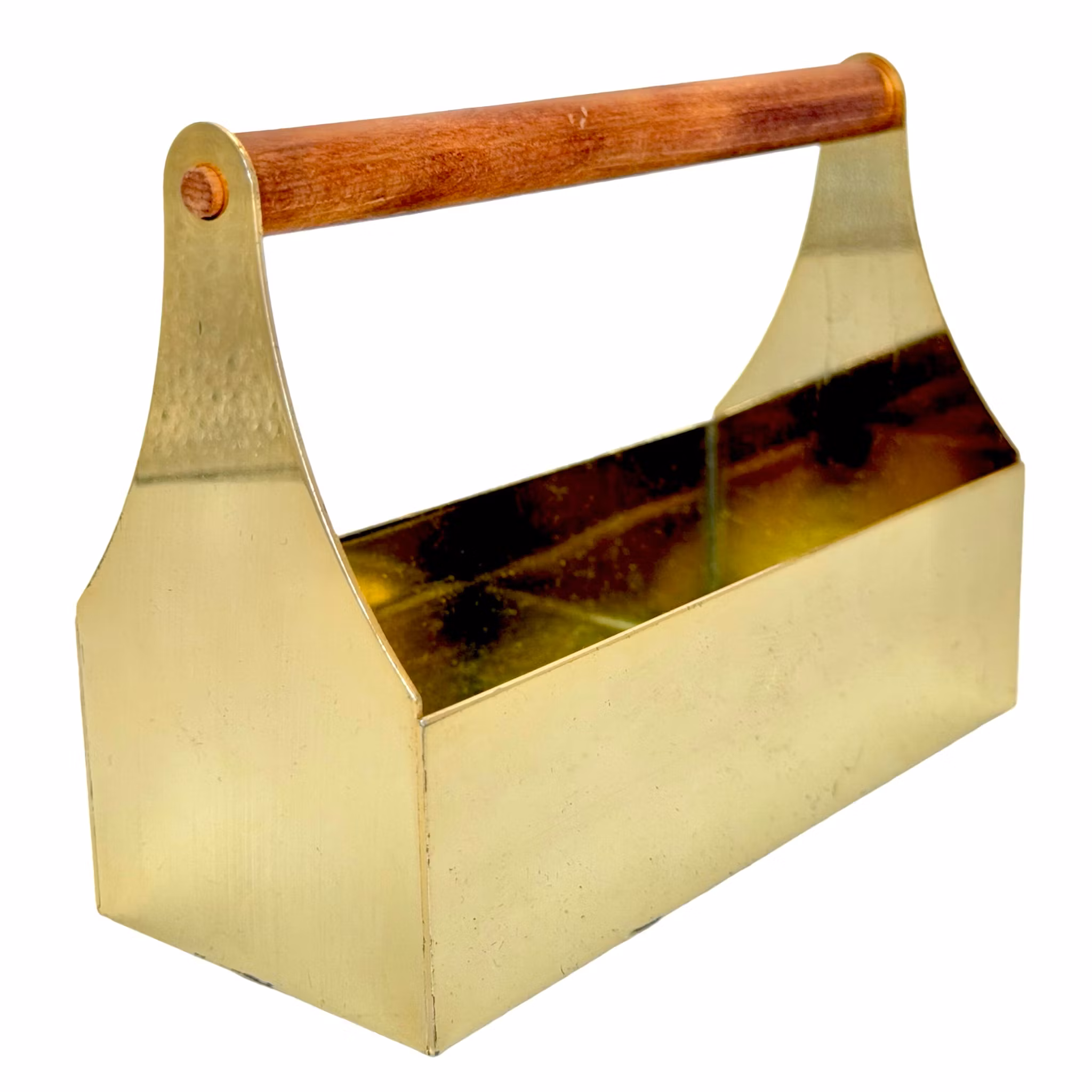 Caja de herramientas en miniatura con abridor de botellas, sacacorchos, sierra de mano, teca, Japón