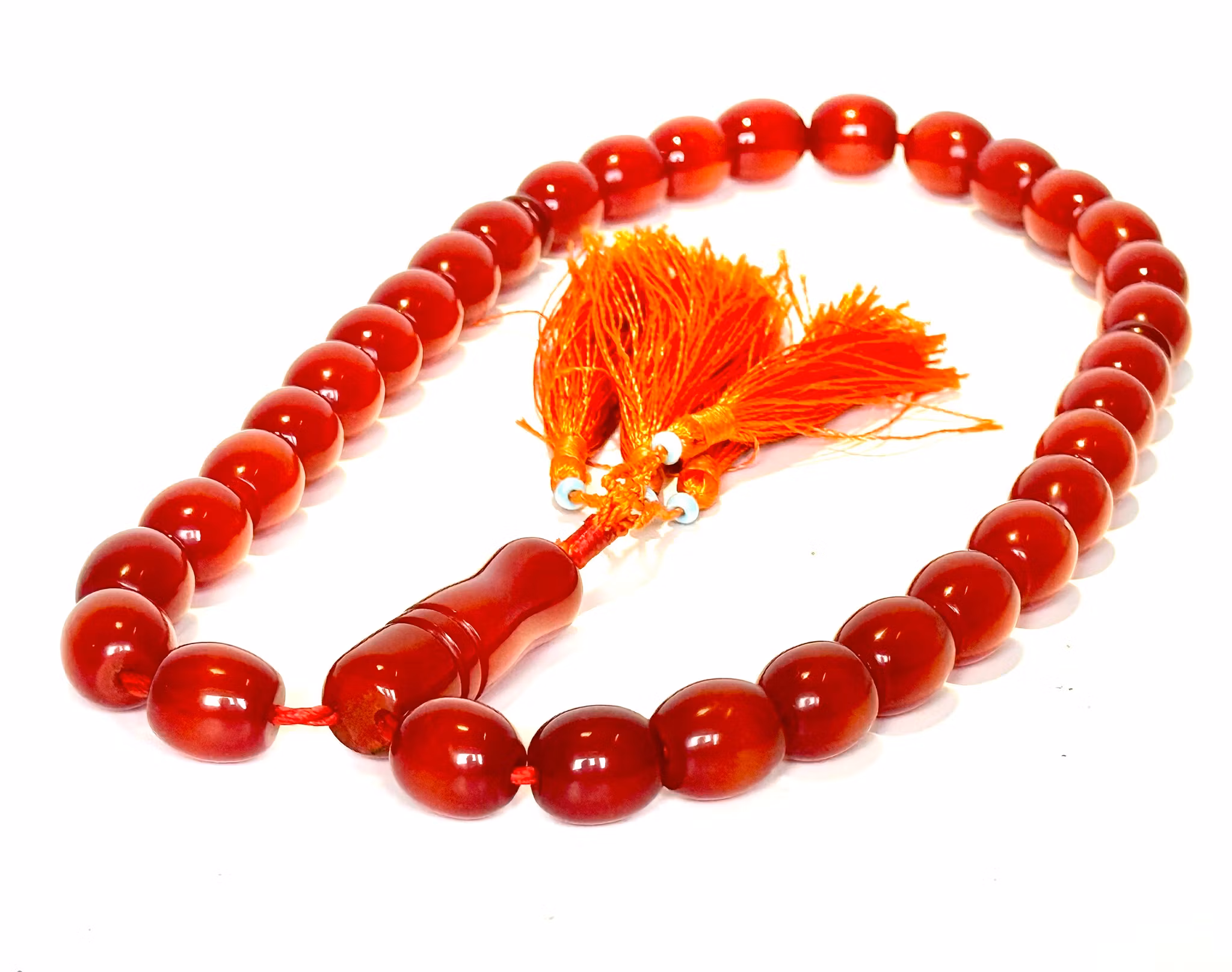 Cherry bakelite rosary, 85 g