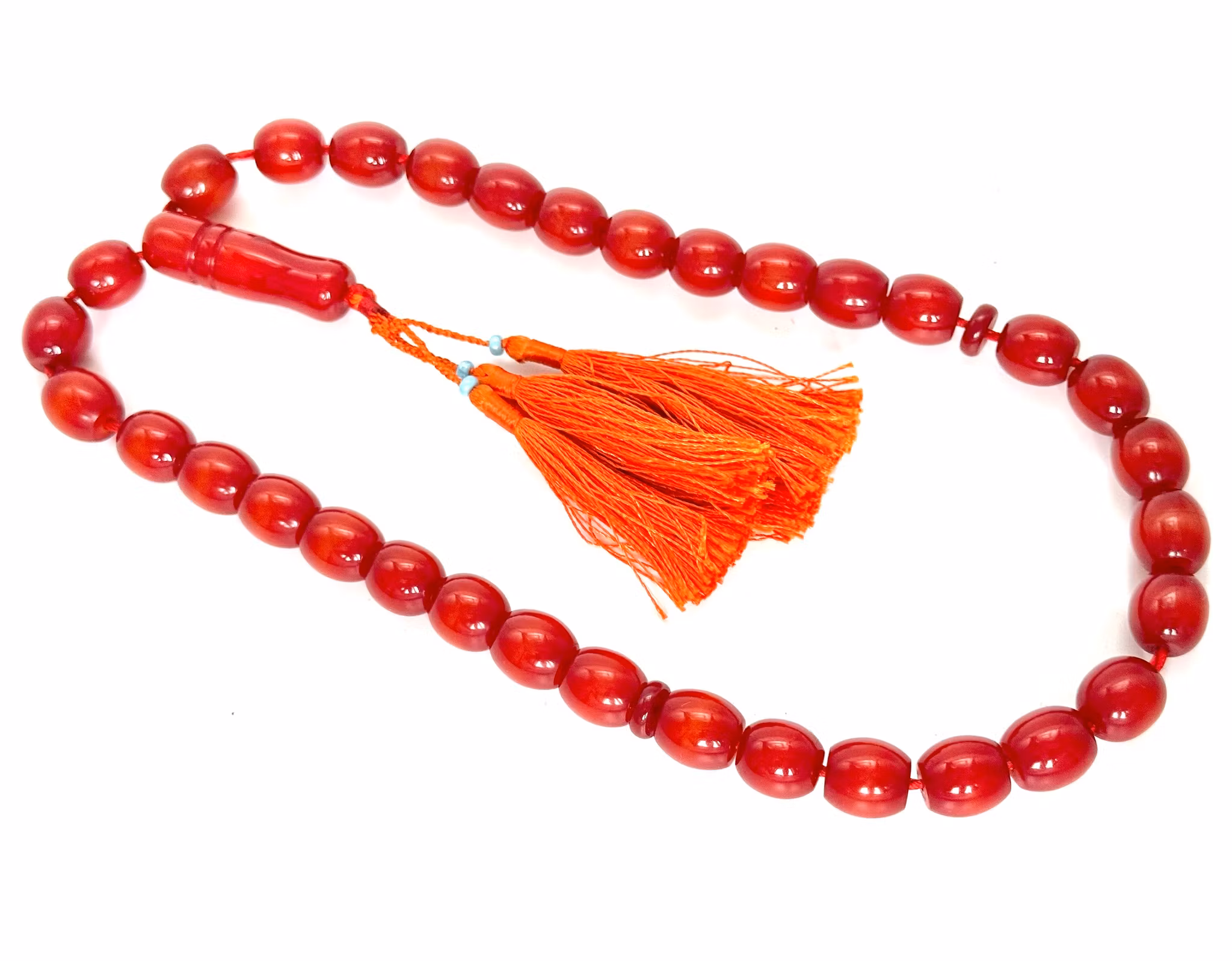 Cherry bakelite rosary, 85 g