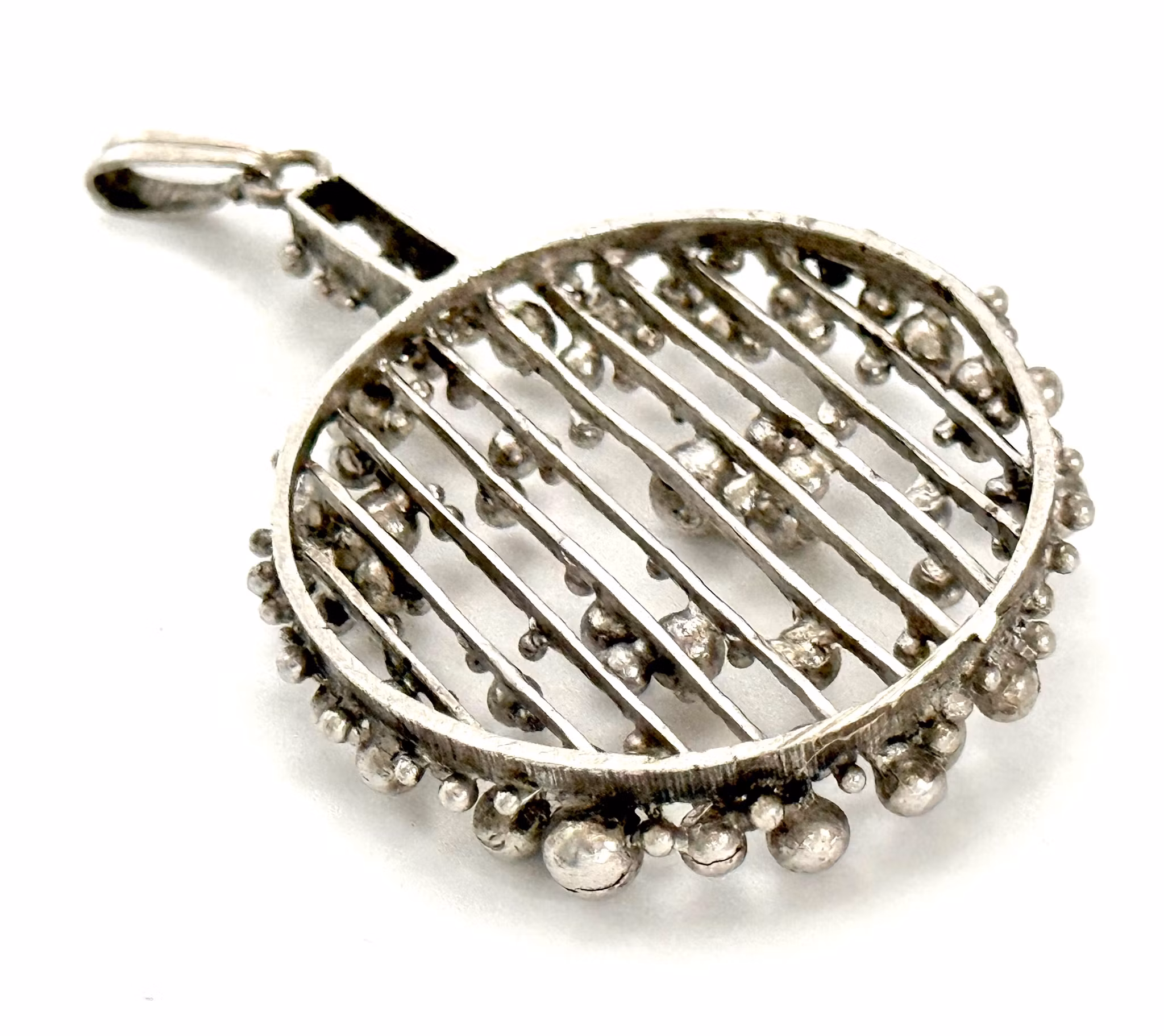 Hanger in zilver, Fins design