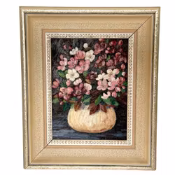 Ebba Orstadius, obraz olejny na Pannå, kwiat, sygnowany