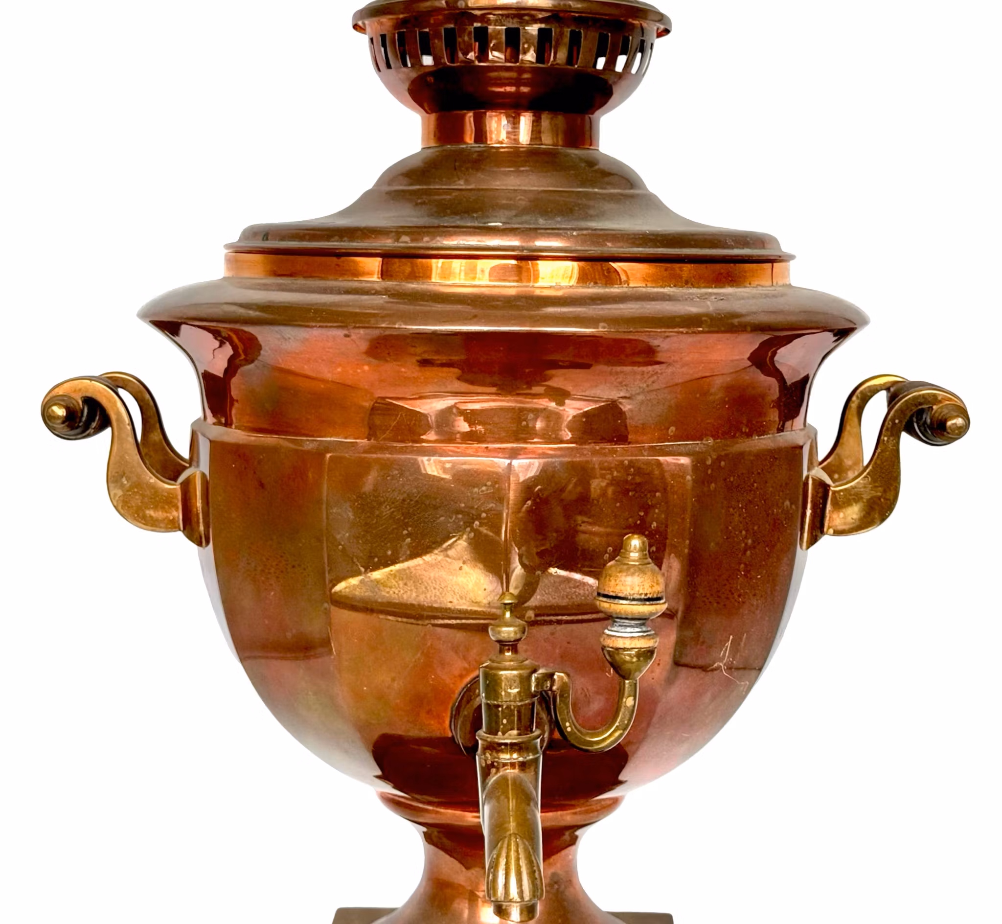 Samovar, cuivre, Russie, 19ème siècle, Estampillé