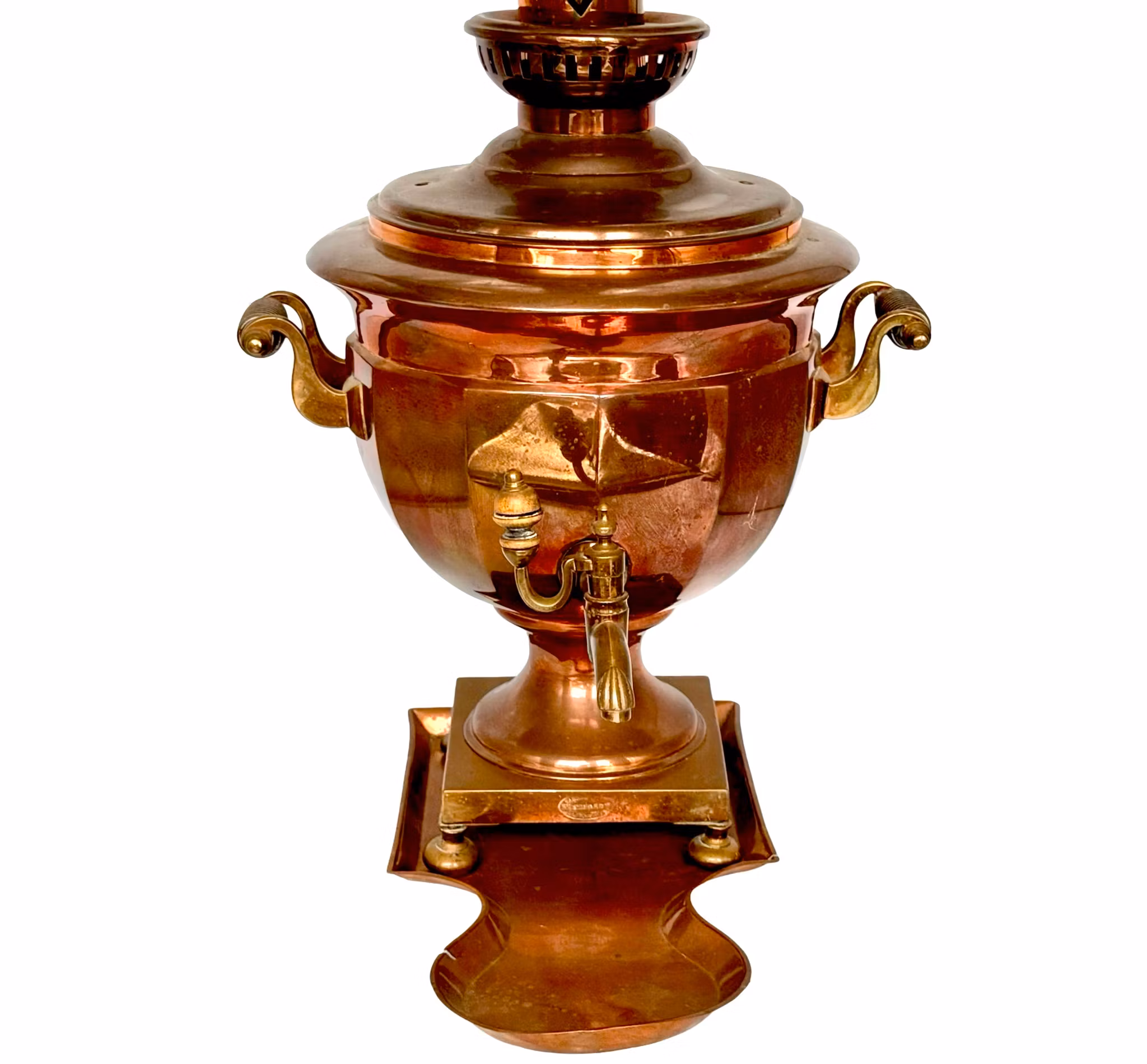 Samovar, cuivre, Russie, 19ème siècle, Estampillé