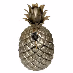 Mauro Manetti, Lega Peltro Firenze, Italien, Ishink ananas med etikett och stämplad