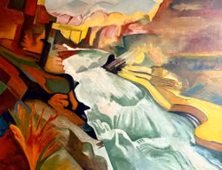 Erik Bergqvist (1910-1978) Olja på pannå, signerad och daterad 1946