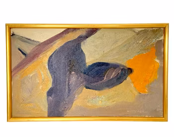 Tore Hultcrantz (1923-1998), Öljymaalaus paneelille, Signeerattu