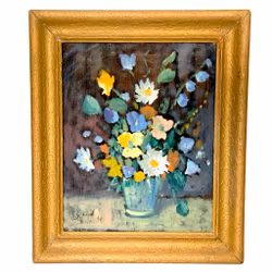 G. Lind, Oljemaleri på panel, Signert