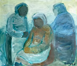 Einar Emland (1916-1994) Obraz olejny na płótnie, sygnowany