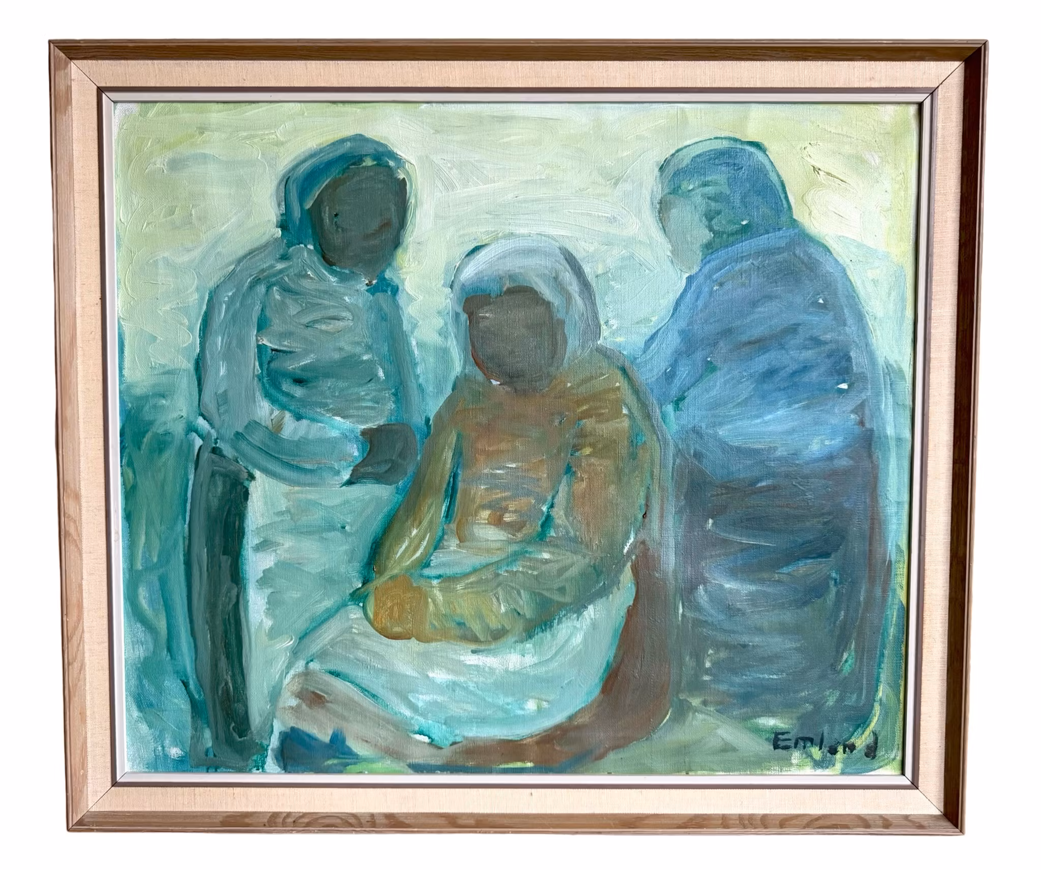 Einar Emland (1916-1994) Oliemaleri på lærred, signeret