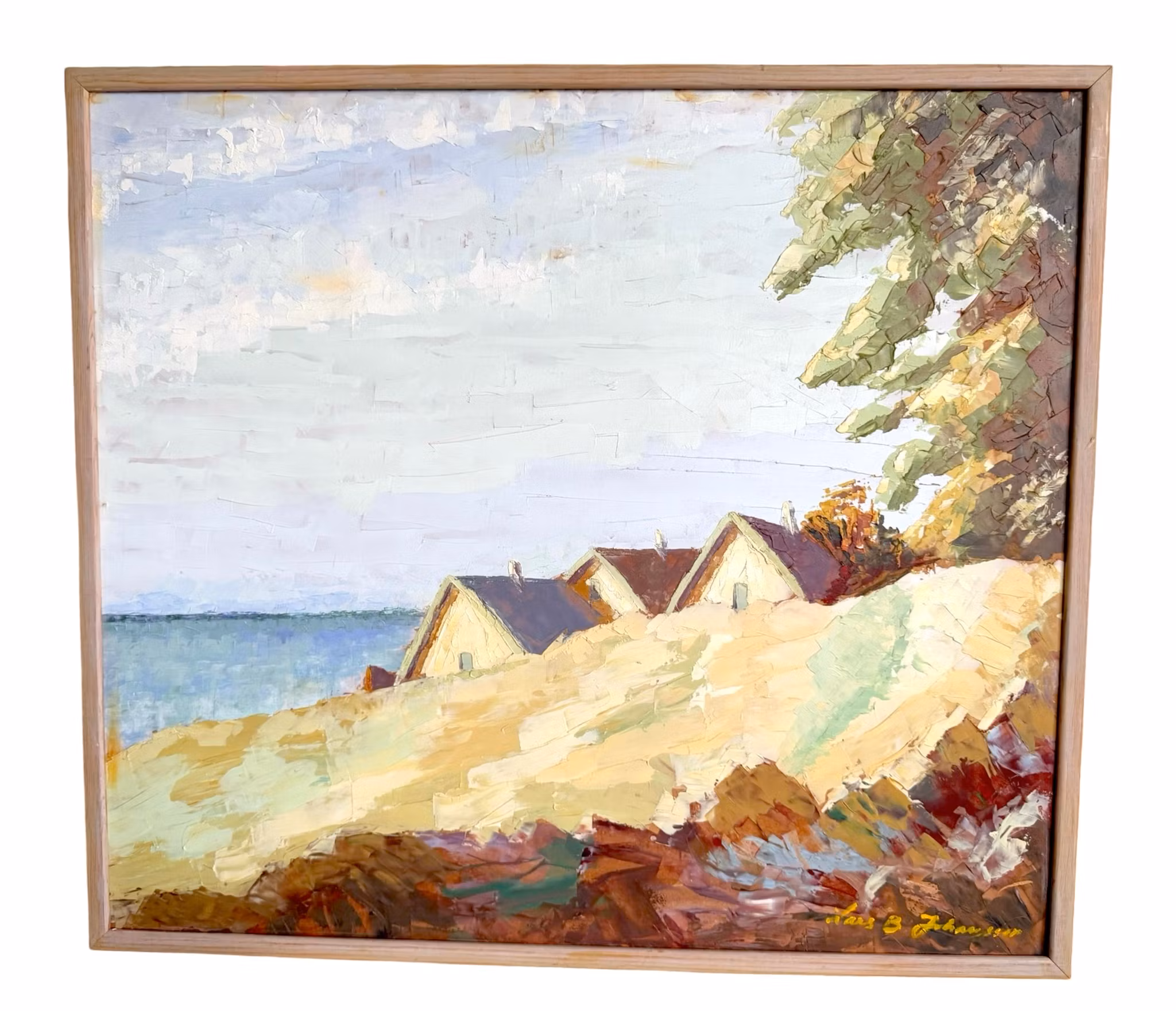 Lars Johansson, Obraz olejny na panelu, sygnowany