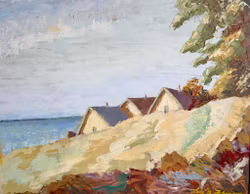 Lars Johansson, Obraz olejny na panelu, sygnowany