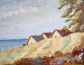 Lars Johansson, öljymaalaus paneelille, signeerattu