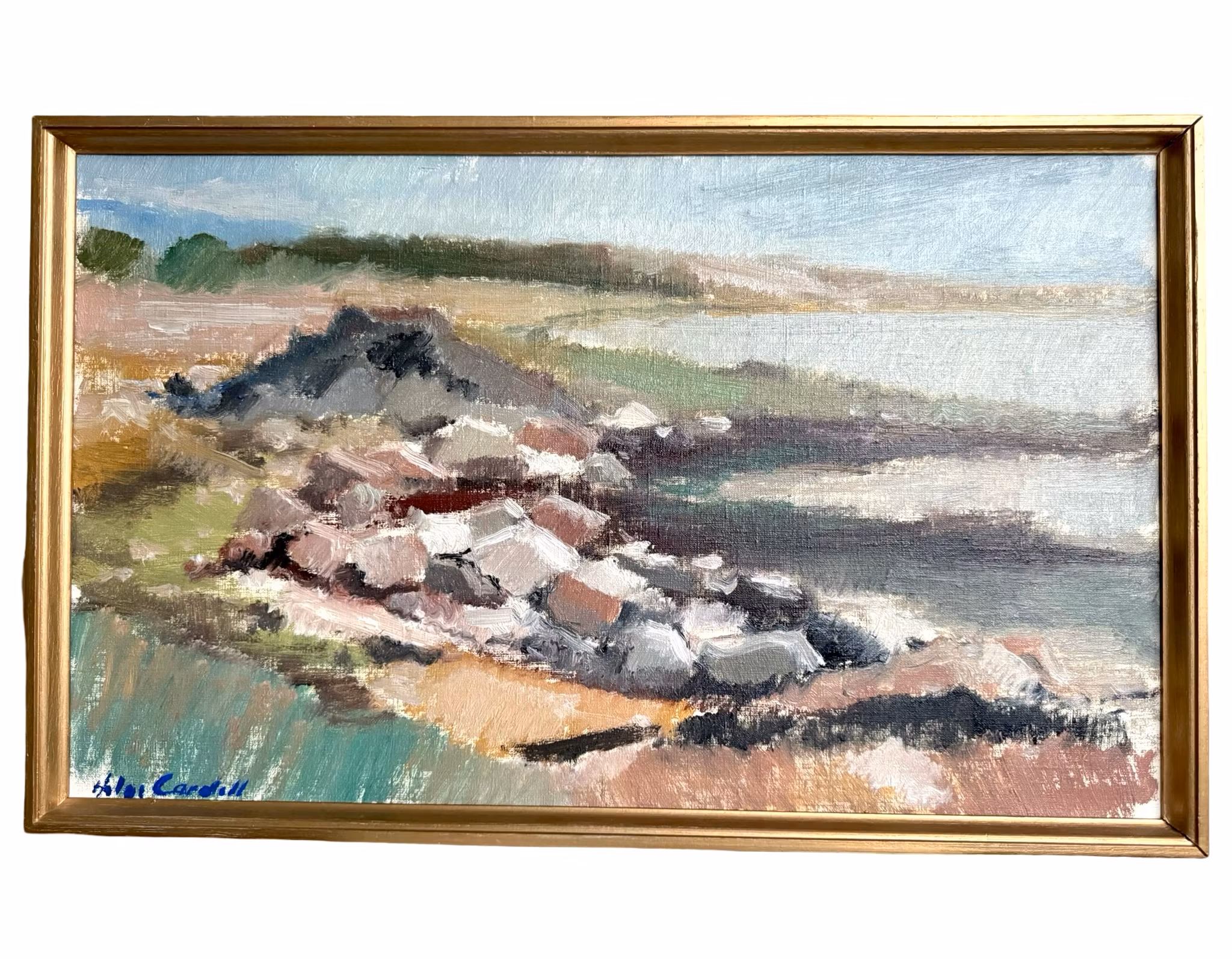 Helge Cardell (1902-1972), öljymaalaus kankaalle, signeerattu