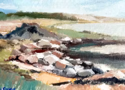 Helge Cardell (1902-1972), Oljemålning på duk, signerad