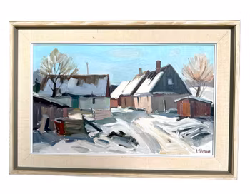 Eskil Skans. Öljy paneelille, signeerattu