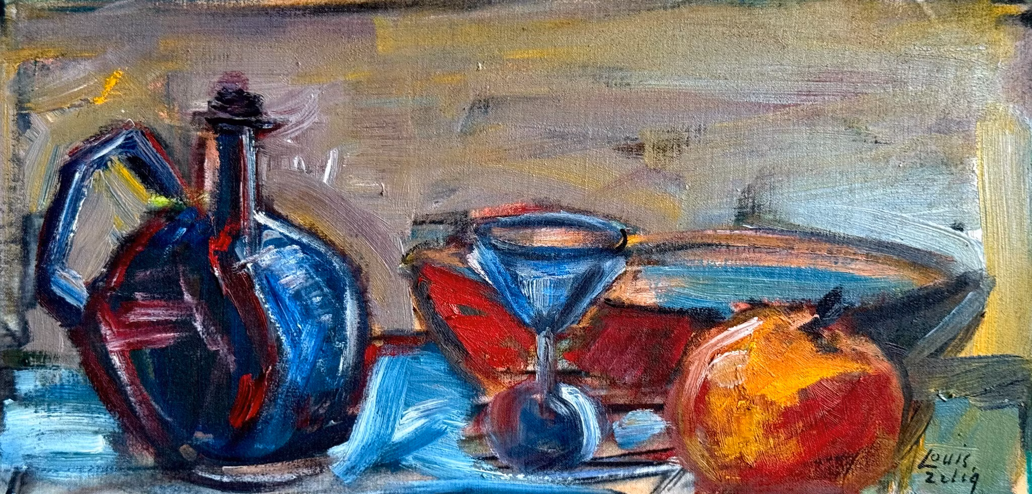 Louis Zelig (1922-1993), Olieverf op paneel, Gesigneerd