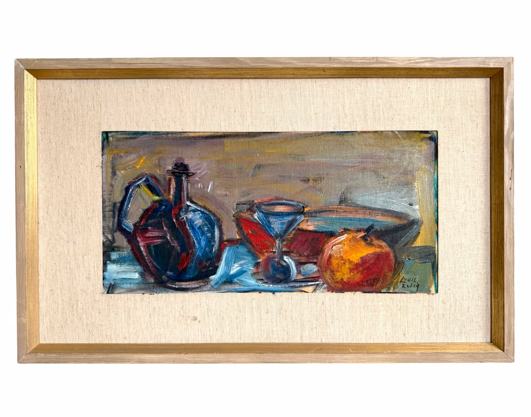 Louis Zelig (1922-1993), Olieverf op paneel, Gesigneerd