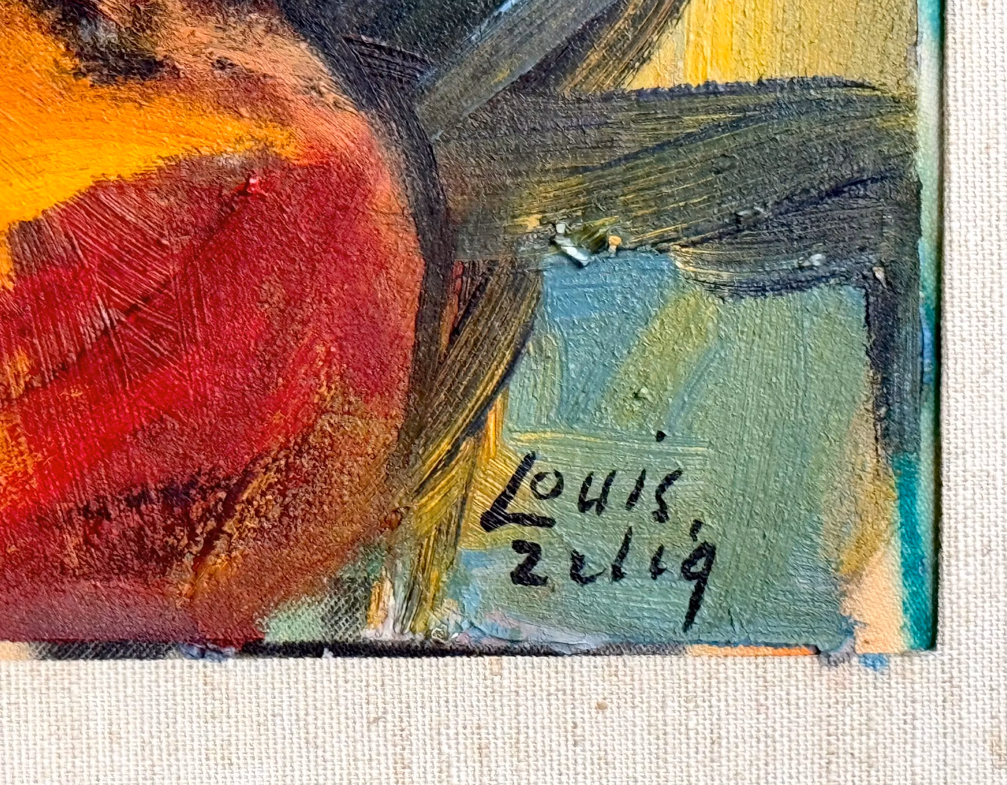 Louis Zelig (1922-1993), Olieverf op paneel, Gesigneerd