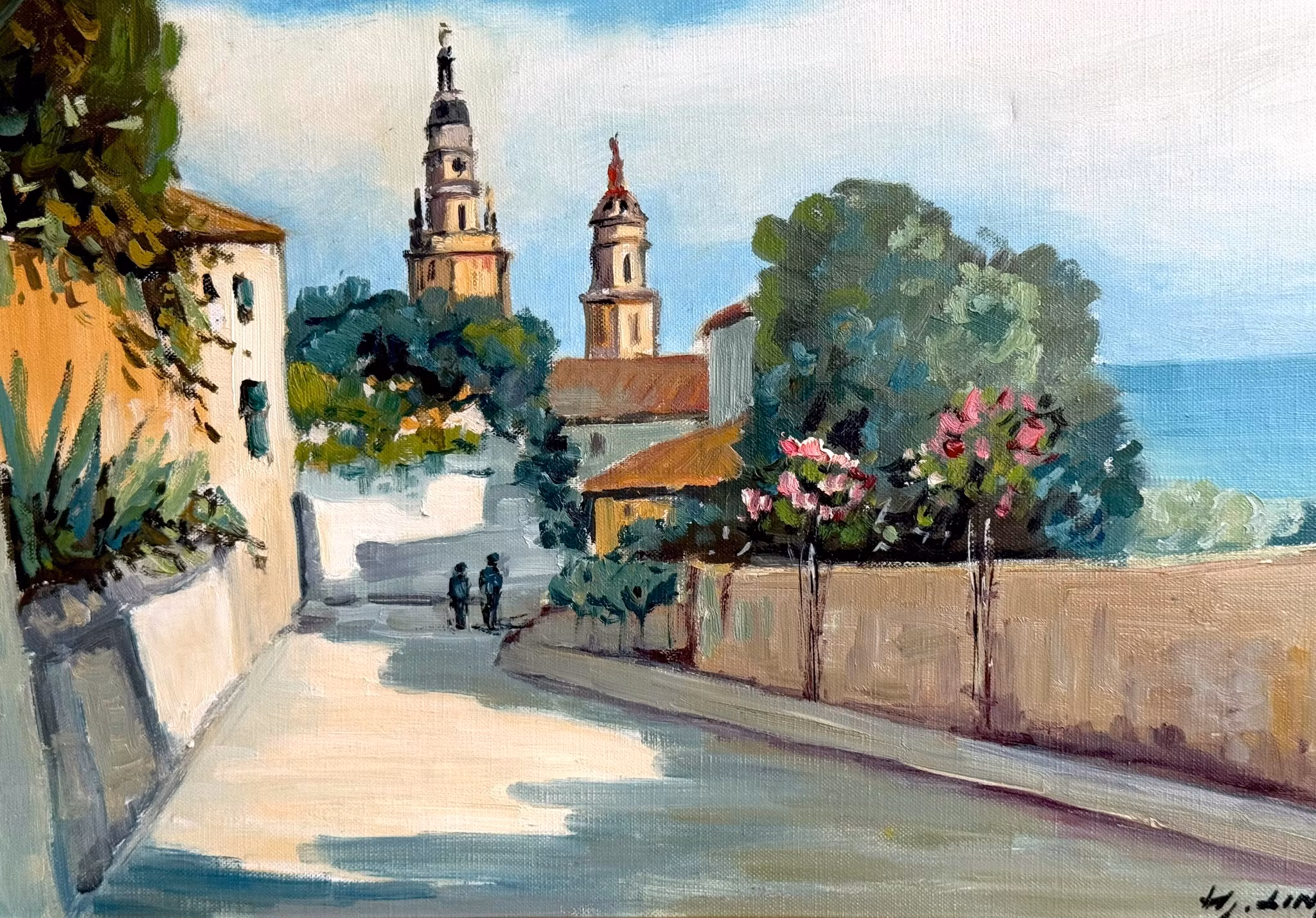 Hjalmar Lindblom (1901–1989). Olieverfschilderij op doek, gesigneerd