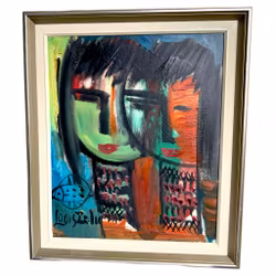 Louis Zelig (1922-1993), Oljemålning på duk, Signerad