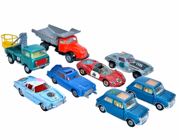 8 st, Corgi Toys leksaksbilar