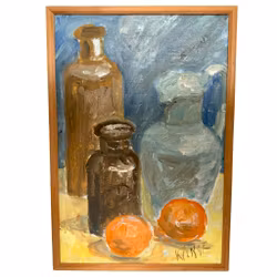 Aina Kånge (1906-1991) Oliemaleri på lærred, Signeret