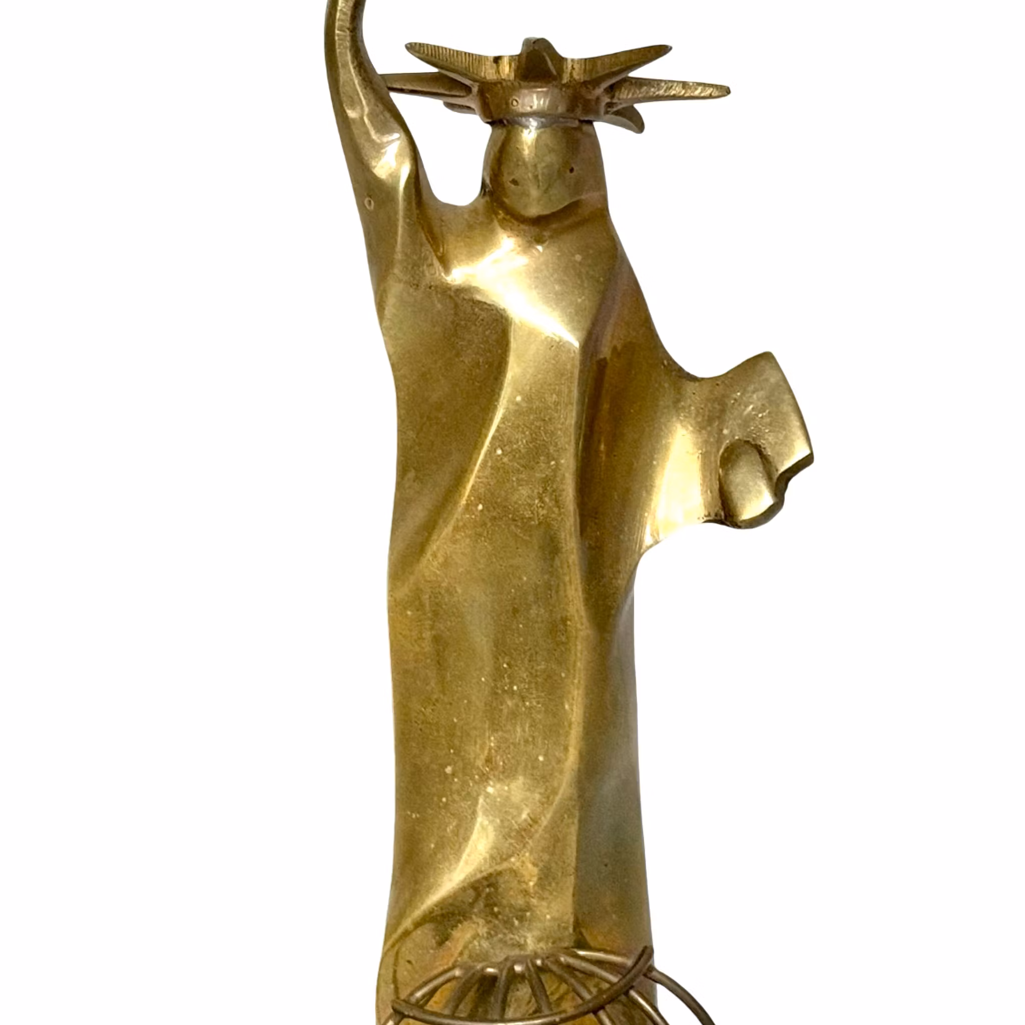 Skulptur der Freiheitsstatue mit Marmorsockel, X Golden America Award für Qualität