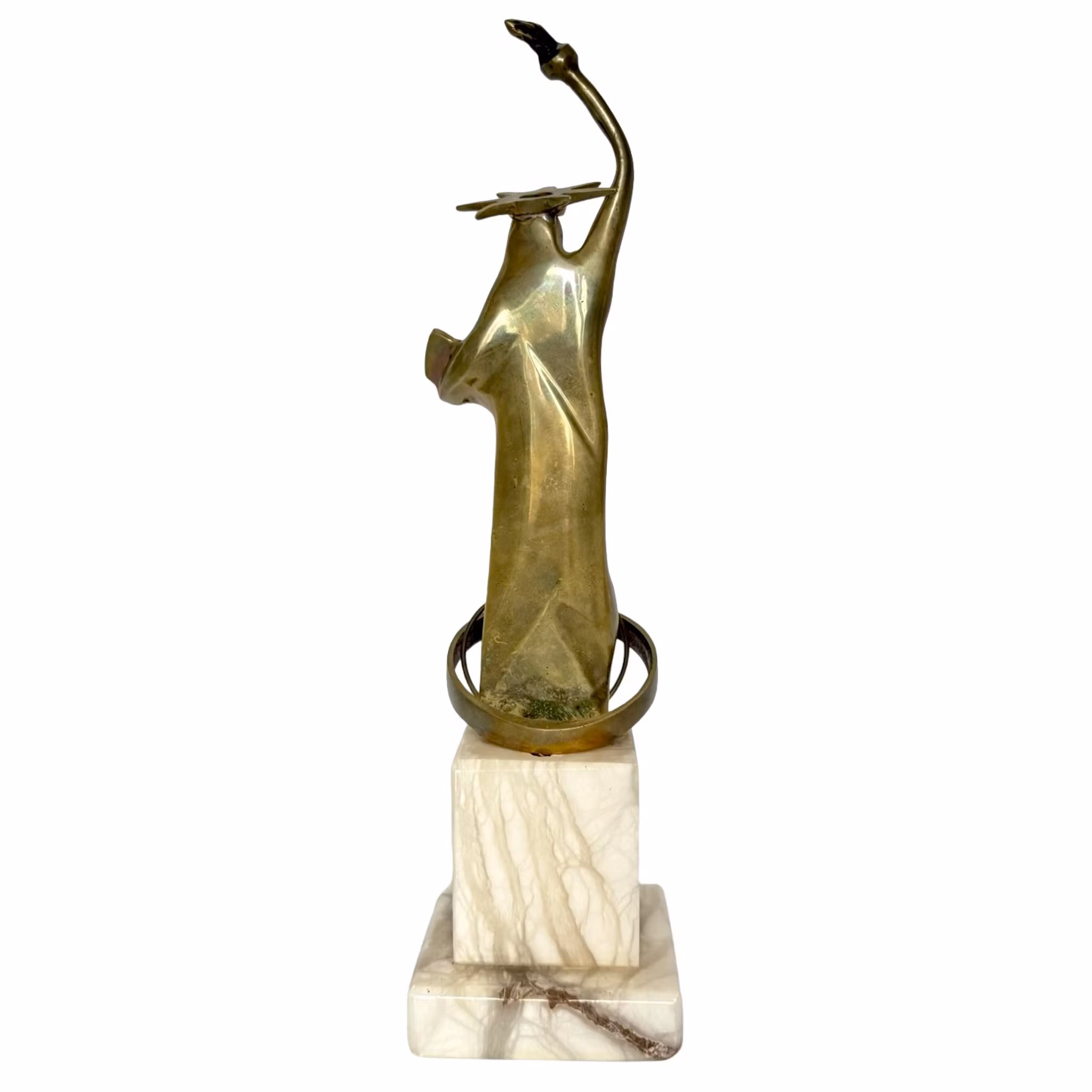 Skulptur der Freiheitsstatue mit Marmorsockel, X Golden America Award für Qualität