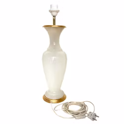 Lampe de table Fratelli Ferro Verre de Murano Opaline, Italie