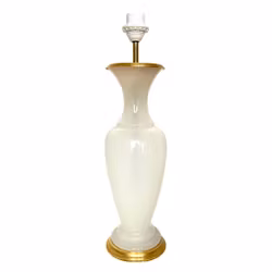 Lampe de table Fratelli Ferro Verre de Murano Opaline, Italie