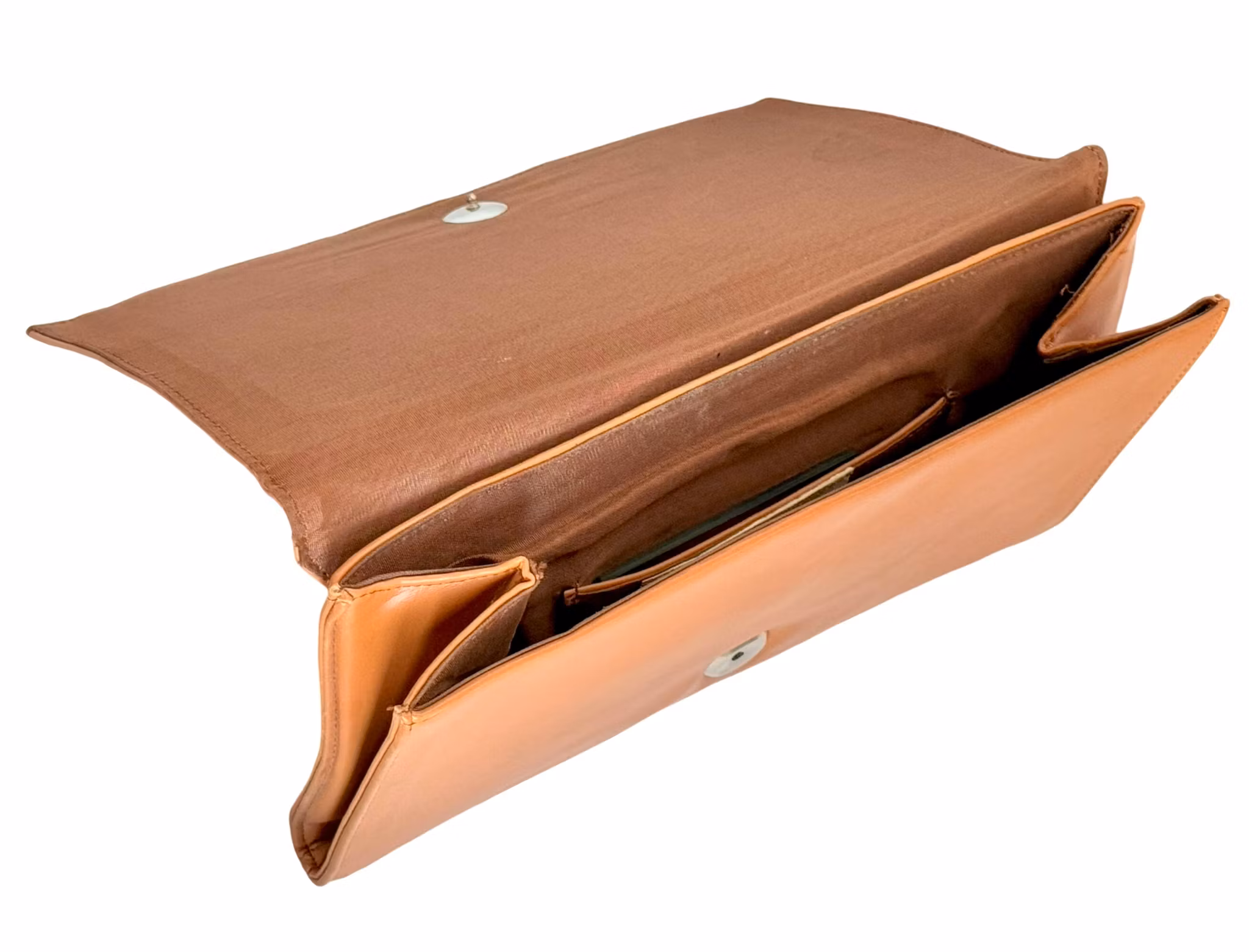 Vintage håndveske i ekte skinn