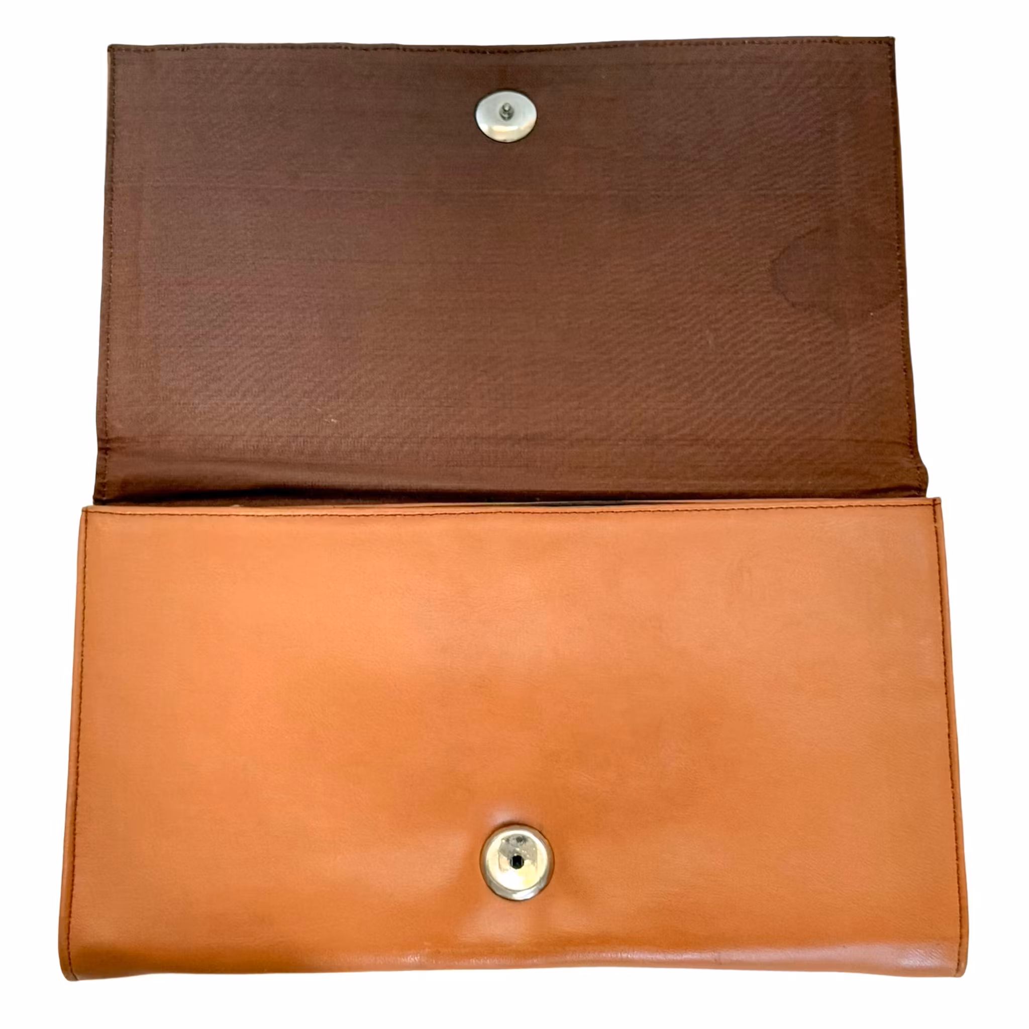 Vintage håndveske i ekte skinn