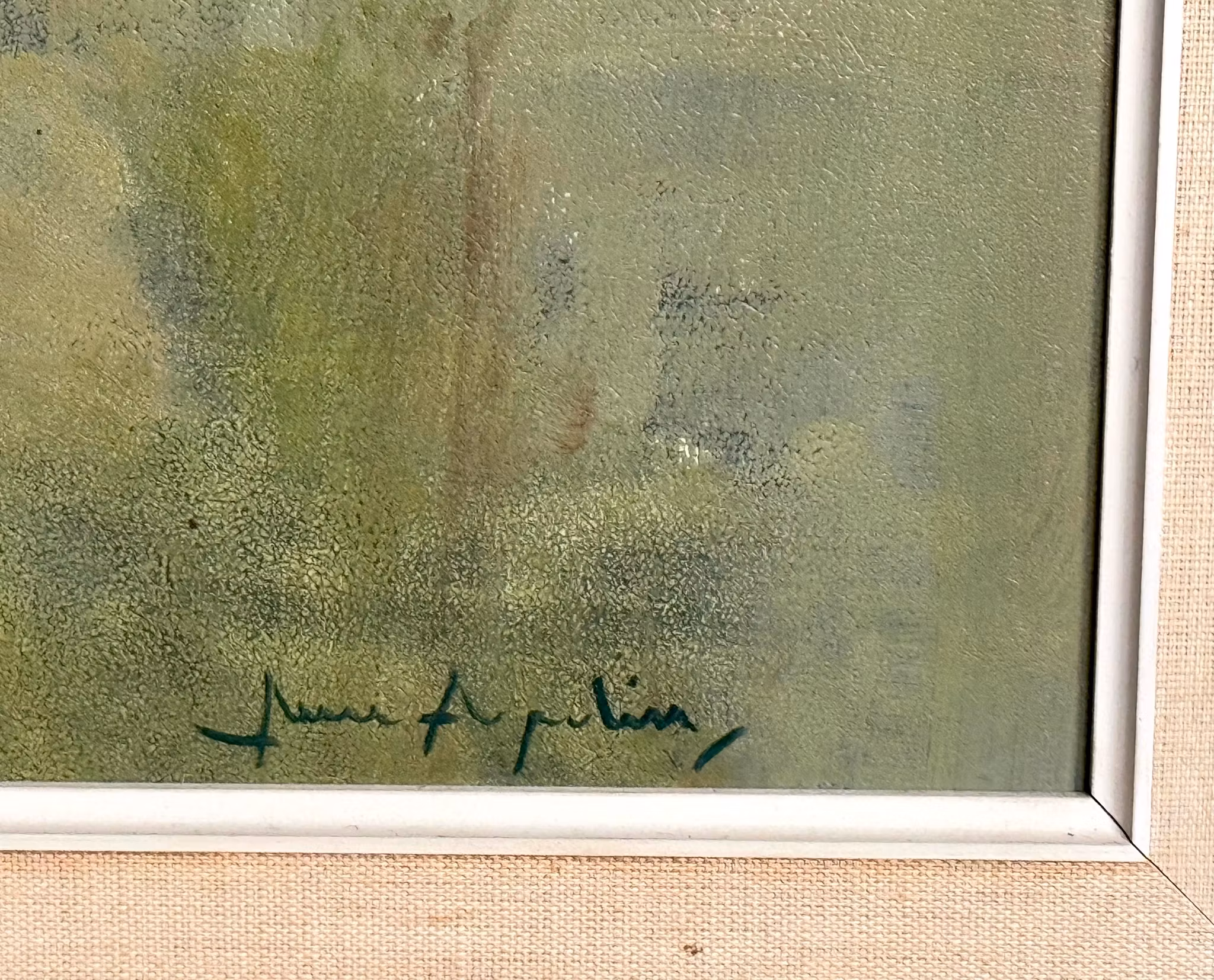 Arne Aspelin (Suède 1911-1990), Peinture à l'huile sur panneau, Signée