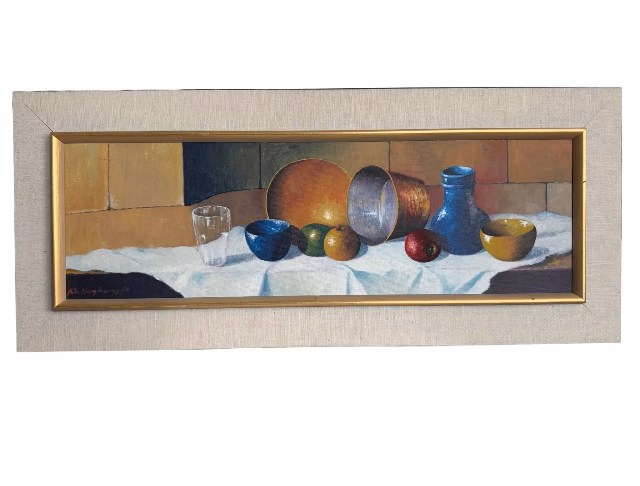 Karl-Erik Hagberg ( Sverige 1919-1999), Oljemålning på duk, Signerad