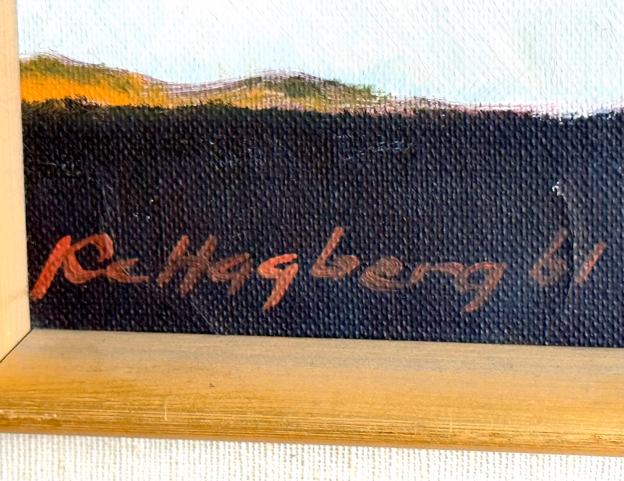 Karl-Erik Hagberg ( Sverige 1919-1999), Oljemålning på duk, Signerad