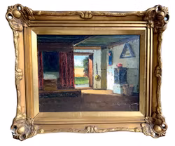 Osvald Rasmussen (Danmark, 1885-1972) Oljemålning på duk, Signerad