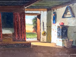 Osvald Rasmussen (Danmark, 1885-1972) Oljemålning på duk, Signerad