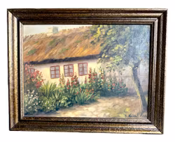 Sture kandell, Oljemålning på duk, Signerad