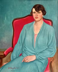 Dimitrios Mezikis 1927 Paris, Oljemålning på duk, Signerad