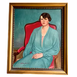 Dimitrios Mezikis 1927 Paris, Oljemålning på duk, Signerad