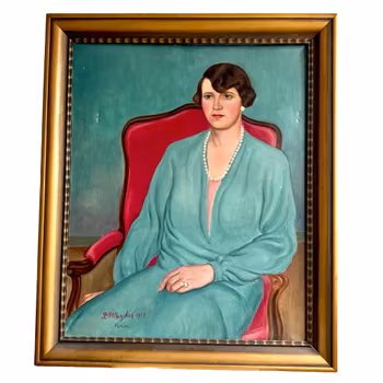 Dimitrios Mezikis 1927 Pariisi, Öljymaalaus kankaalle, Signeerattu