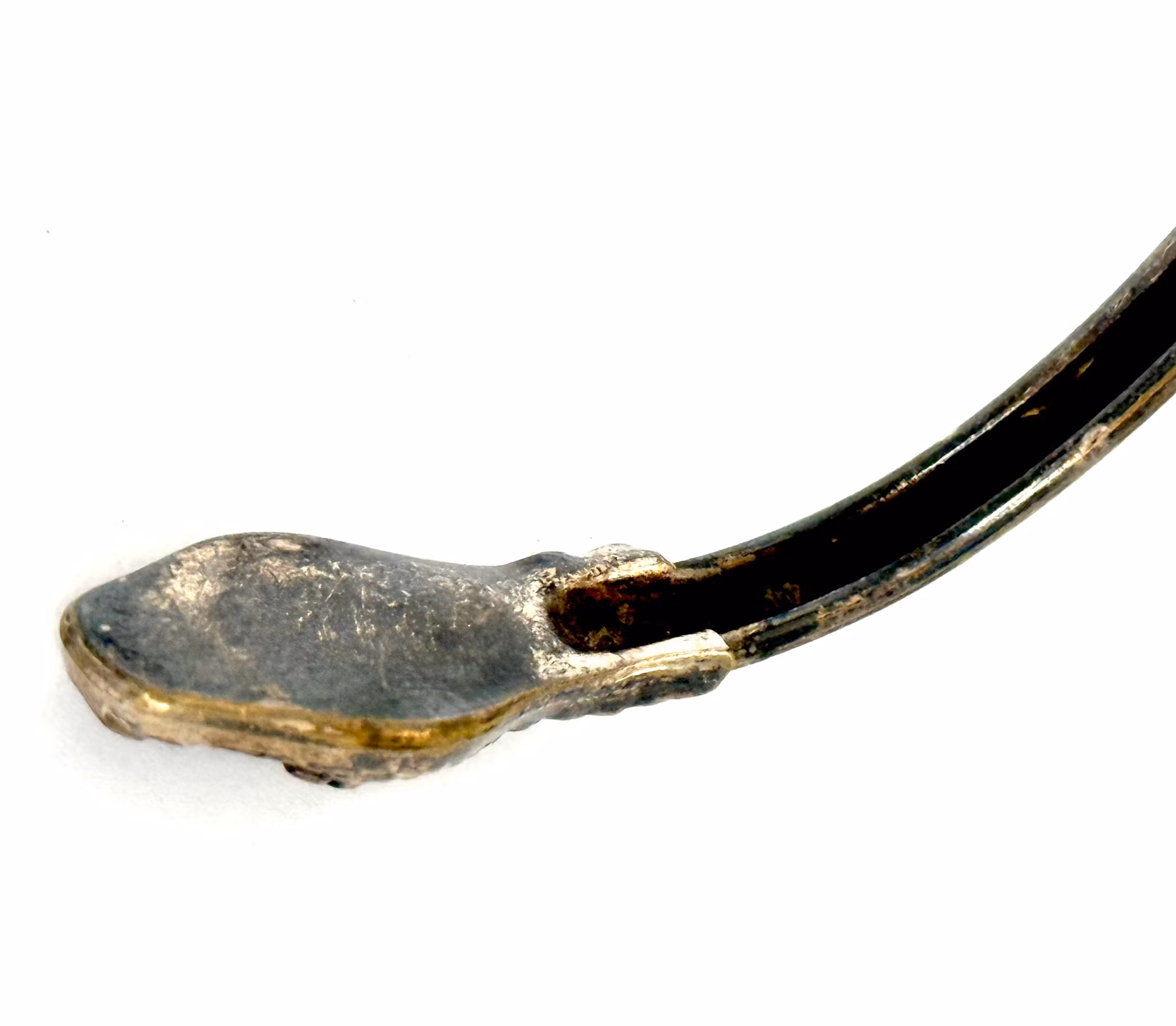 Bracciale antico in argento a forma di serpente