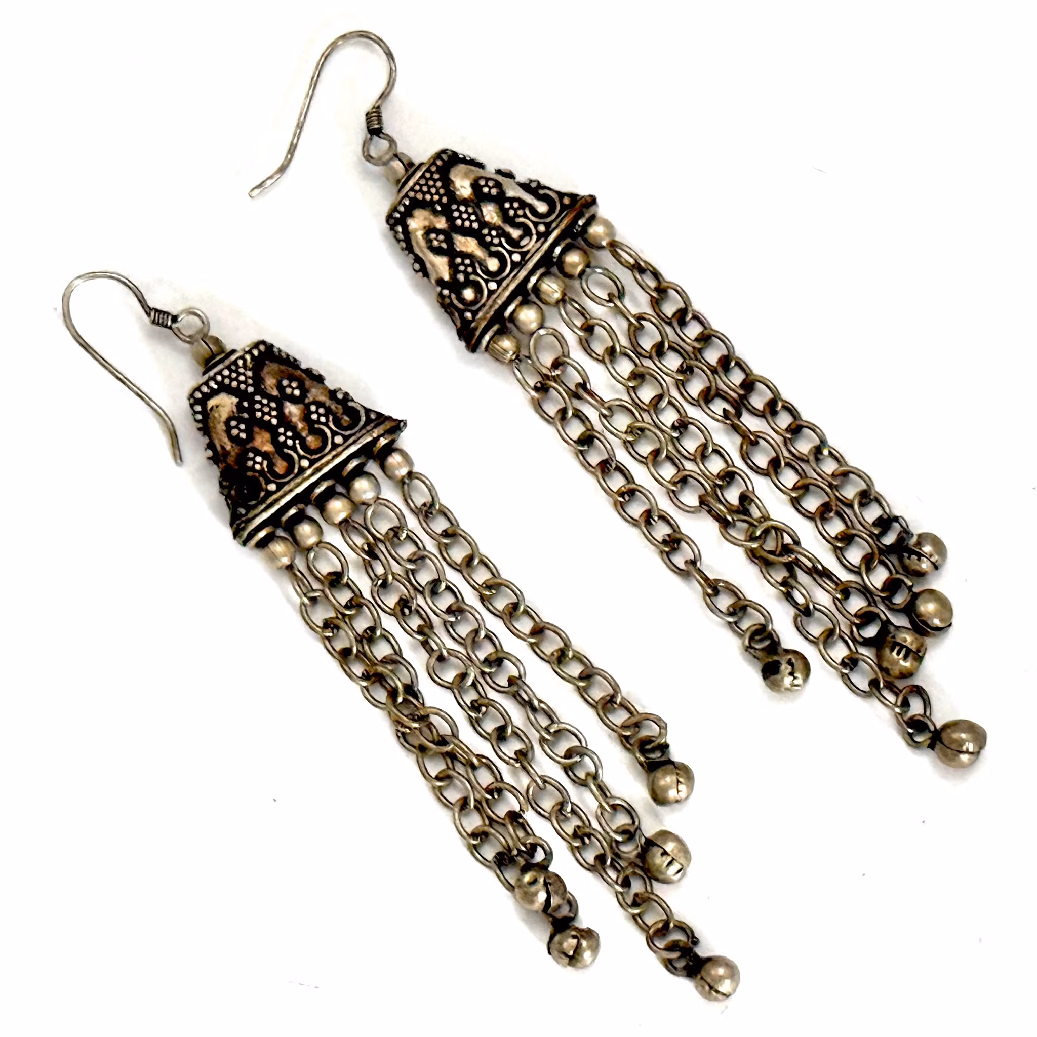 Antik sølv smykkesæt, håndlavede smykker, stemplet 925